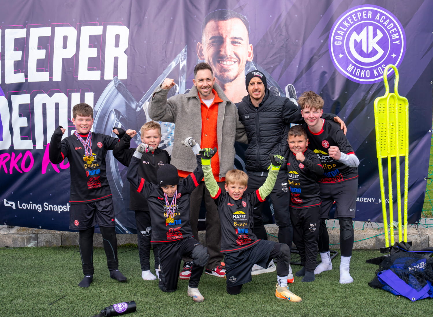 Eventausstattung für Fussballcamps - Goalkeeper Academy Mirko Kos