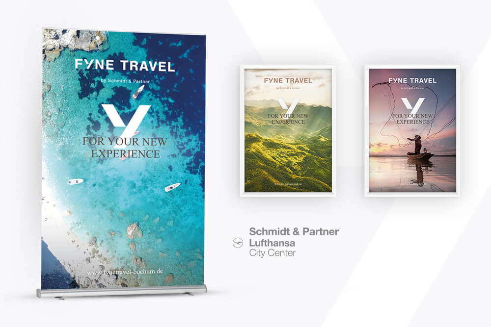 RollUp Fyne Travel - Werbematerialien