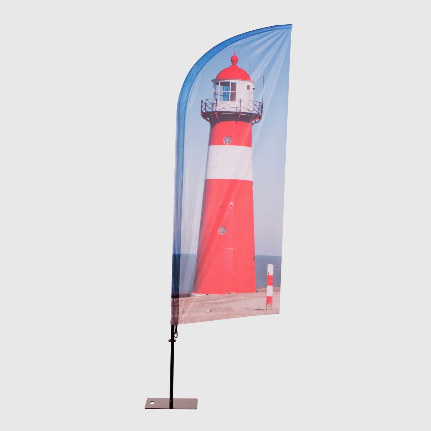Beachflag mit Banner einseitig