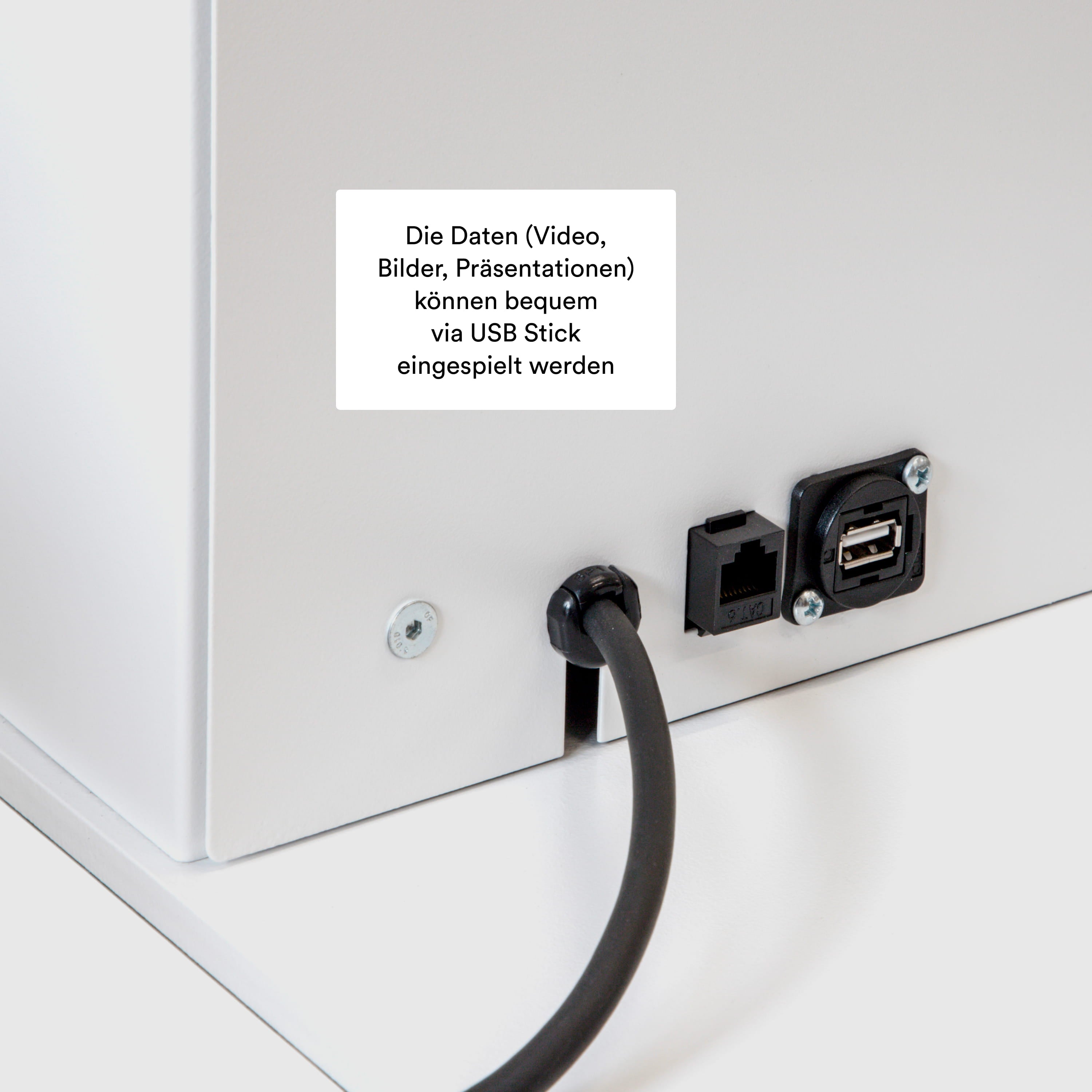 Digitale Infostele mit Samsung-Bildschirm
