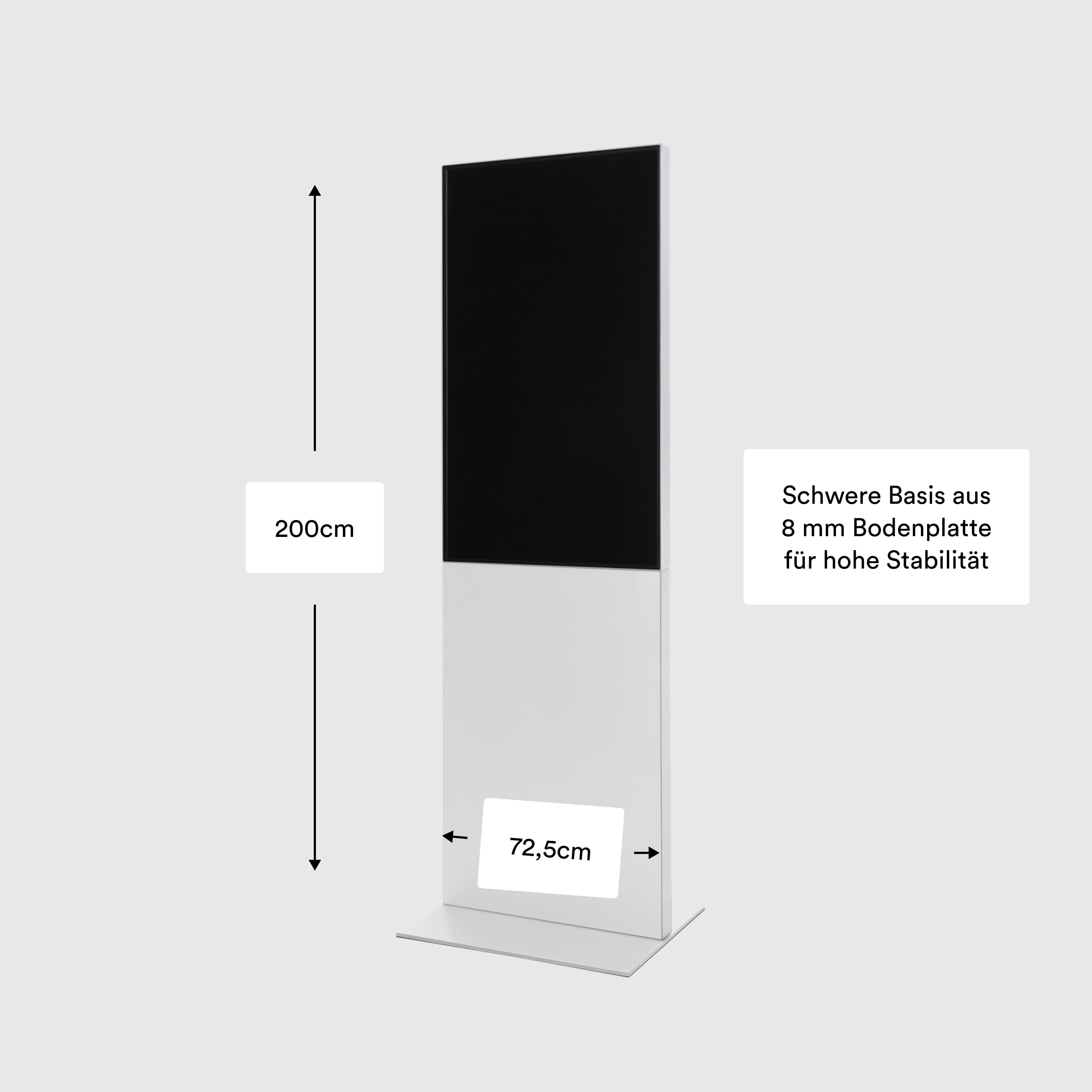 Digitale Infostele mit Samsung-Bildschirm