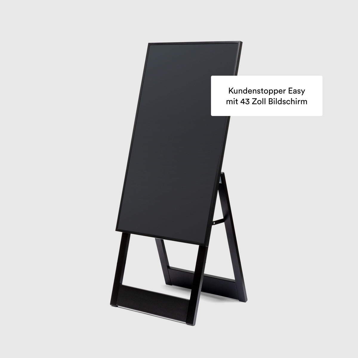 Digitaler Kundenstopper schwarz 43 Zoll