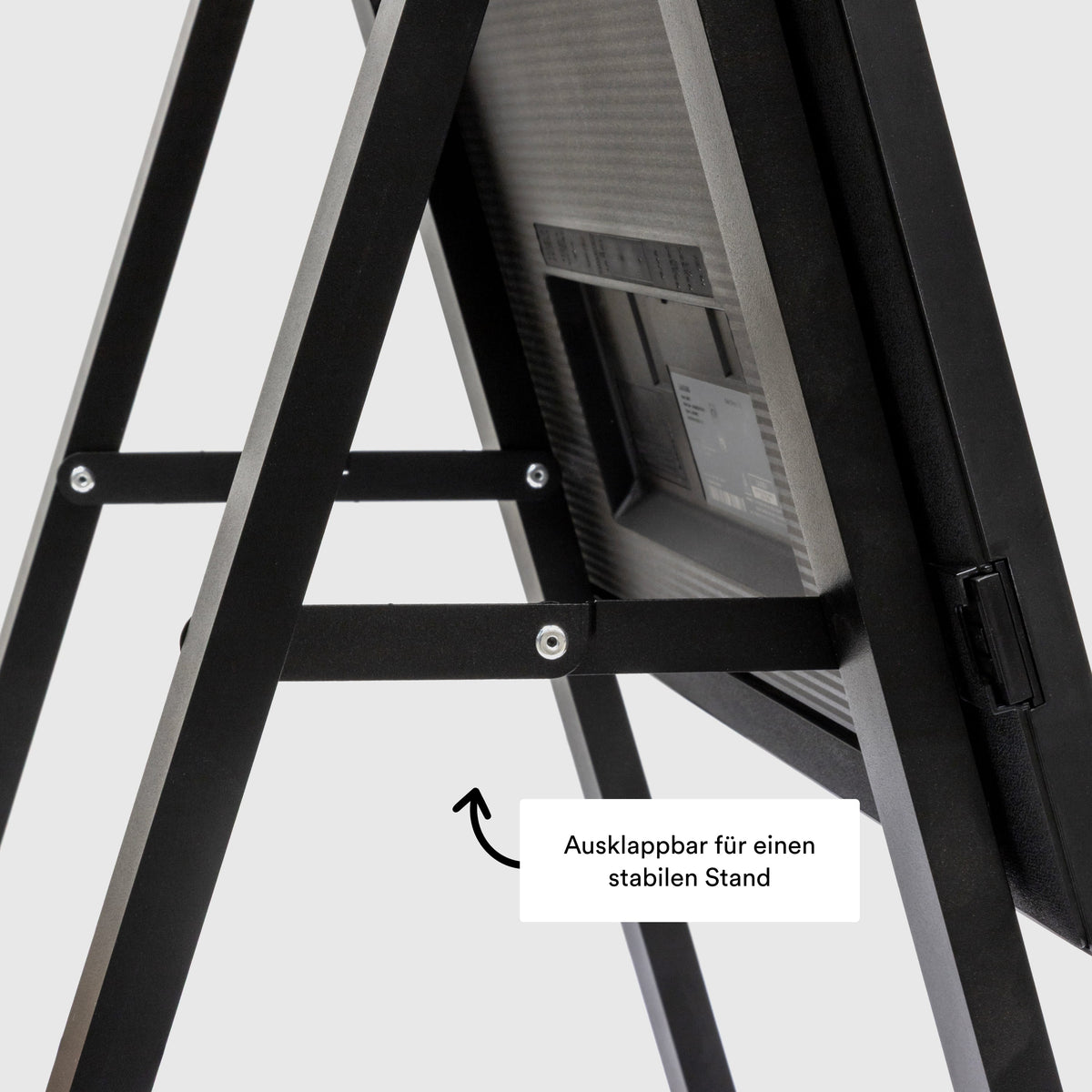 Digitaler Kundenstopper System ausklappbar
