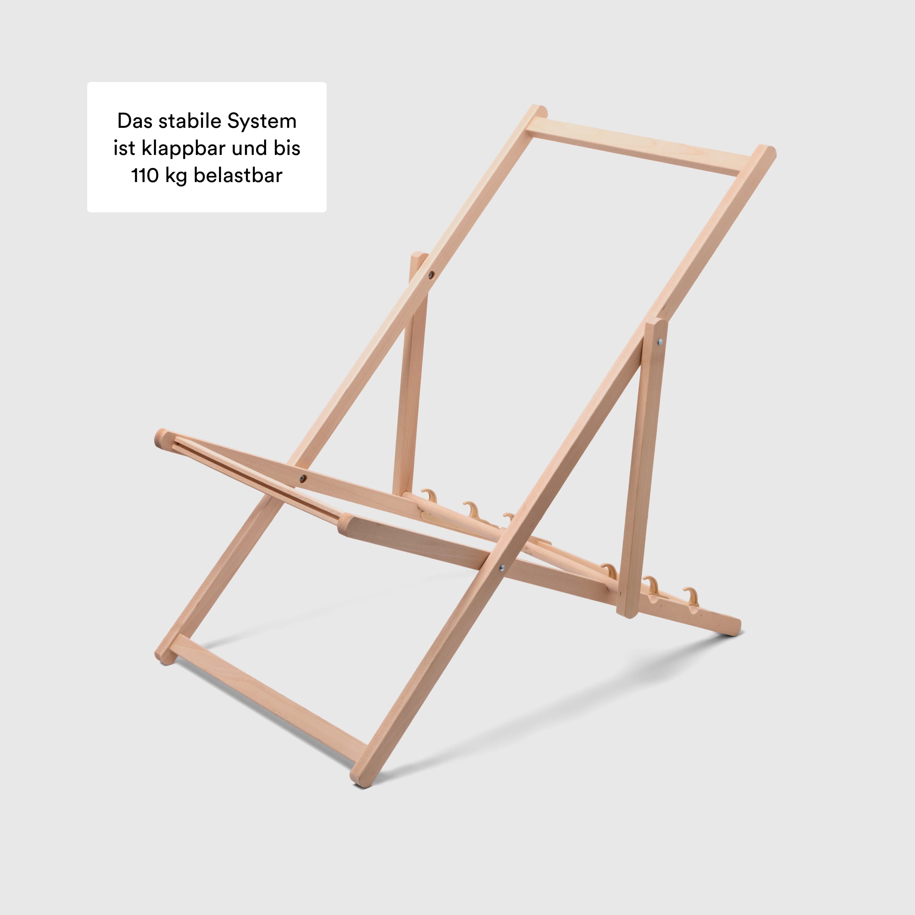 Liegestuhl aus Holz bedrucken