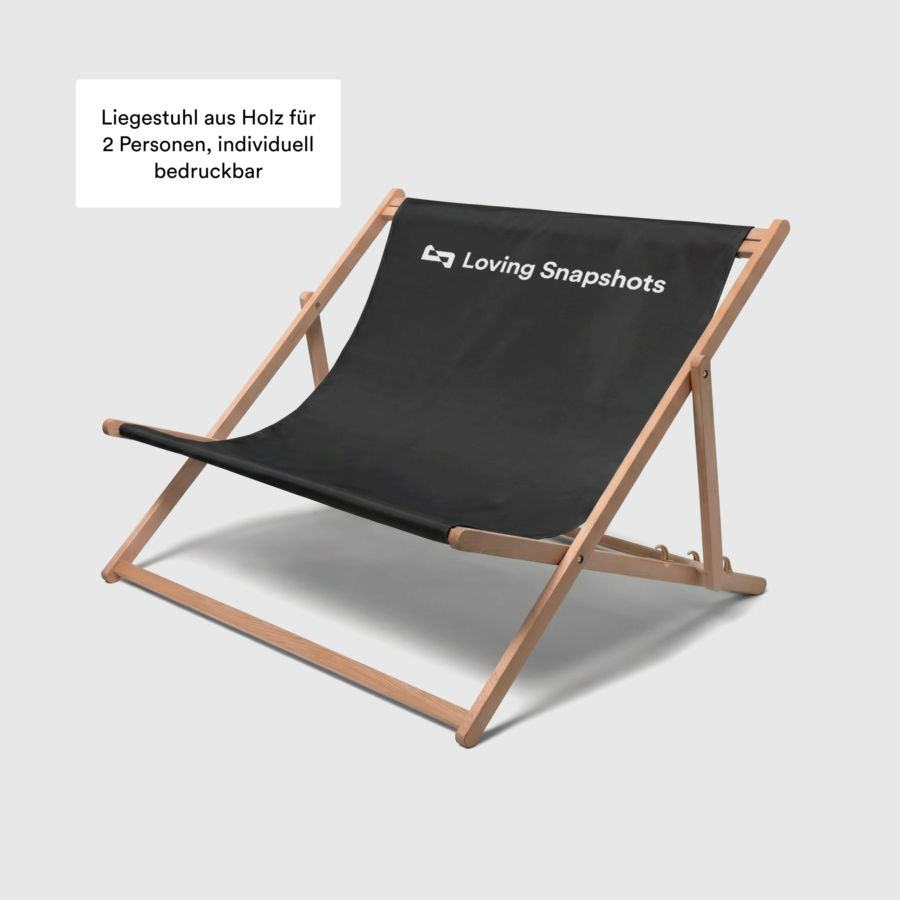 Liegestuhl 2 Personen individuell bedruckt von Loving Snapshots