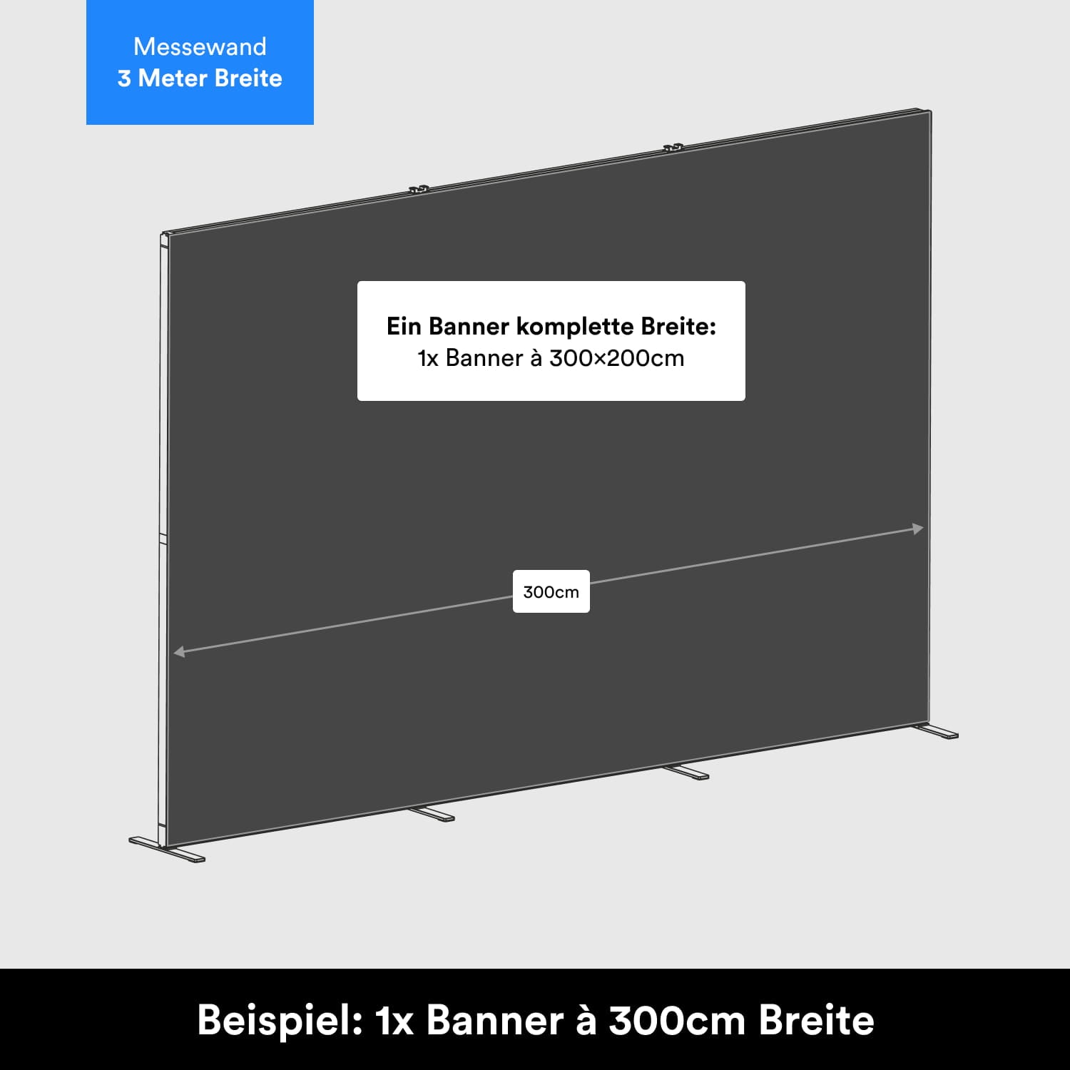 Banner für Messewand Stecksystem Flex