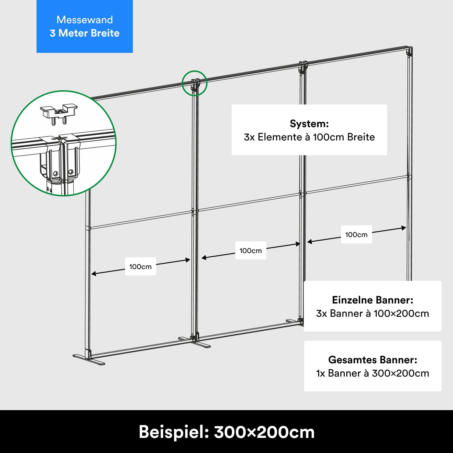 Messewand Stecksystem Flex