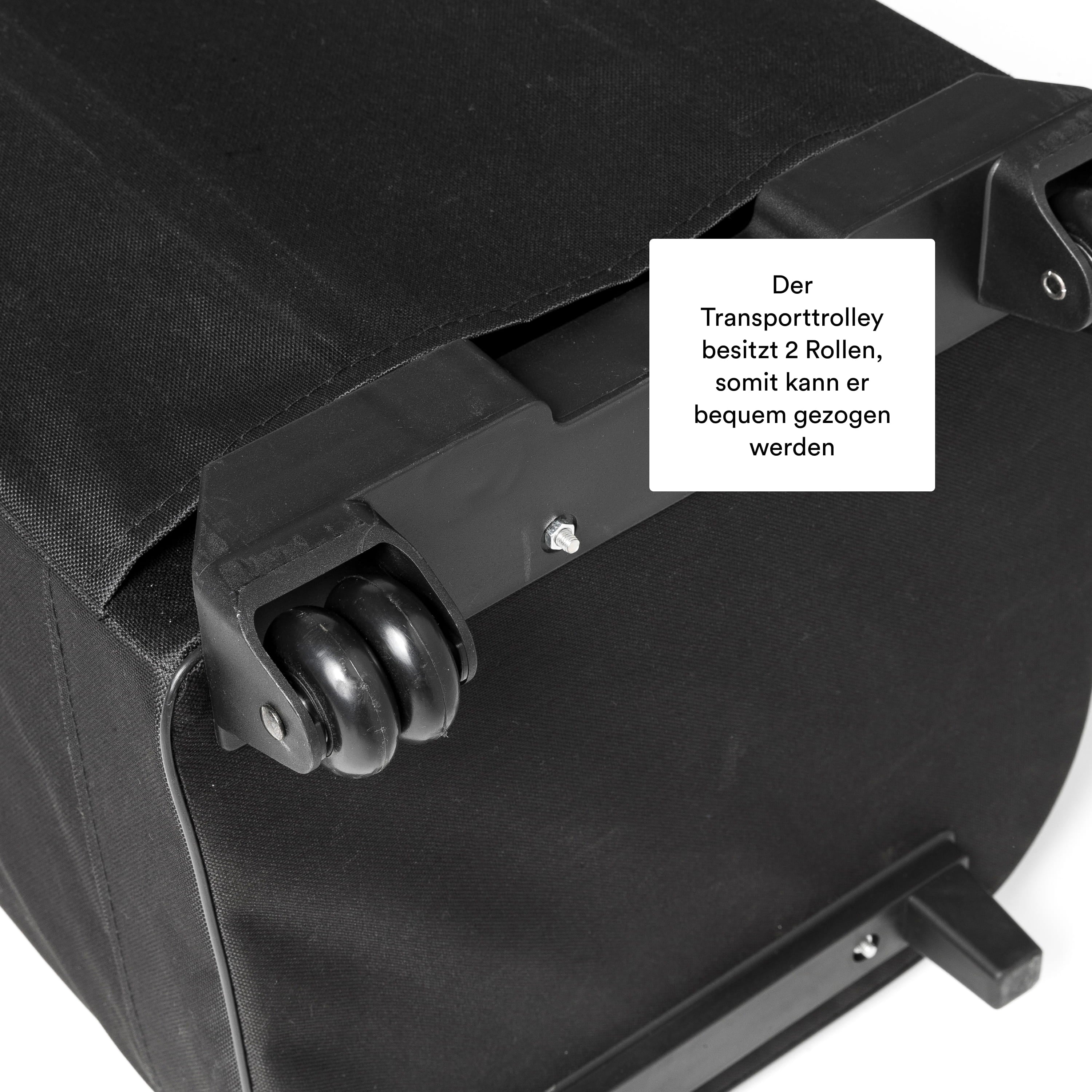 Transporttrolley PopUp Display Rollen