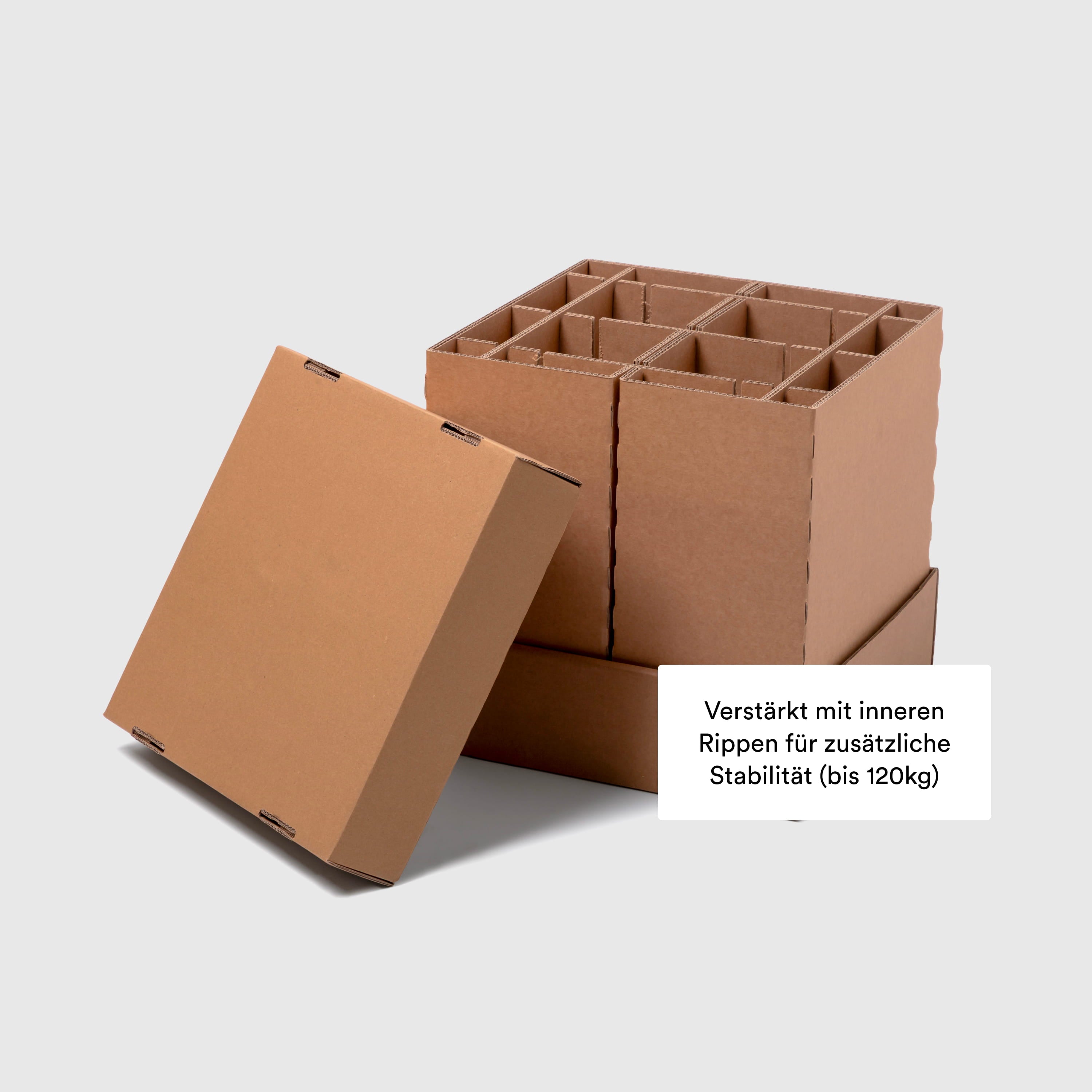 Sitzwürfel Karton zusammenstecken