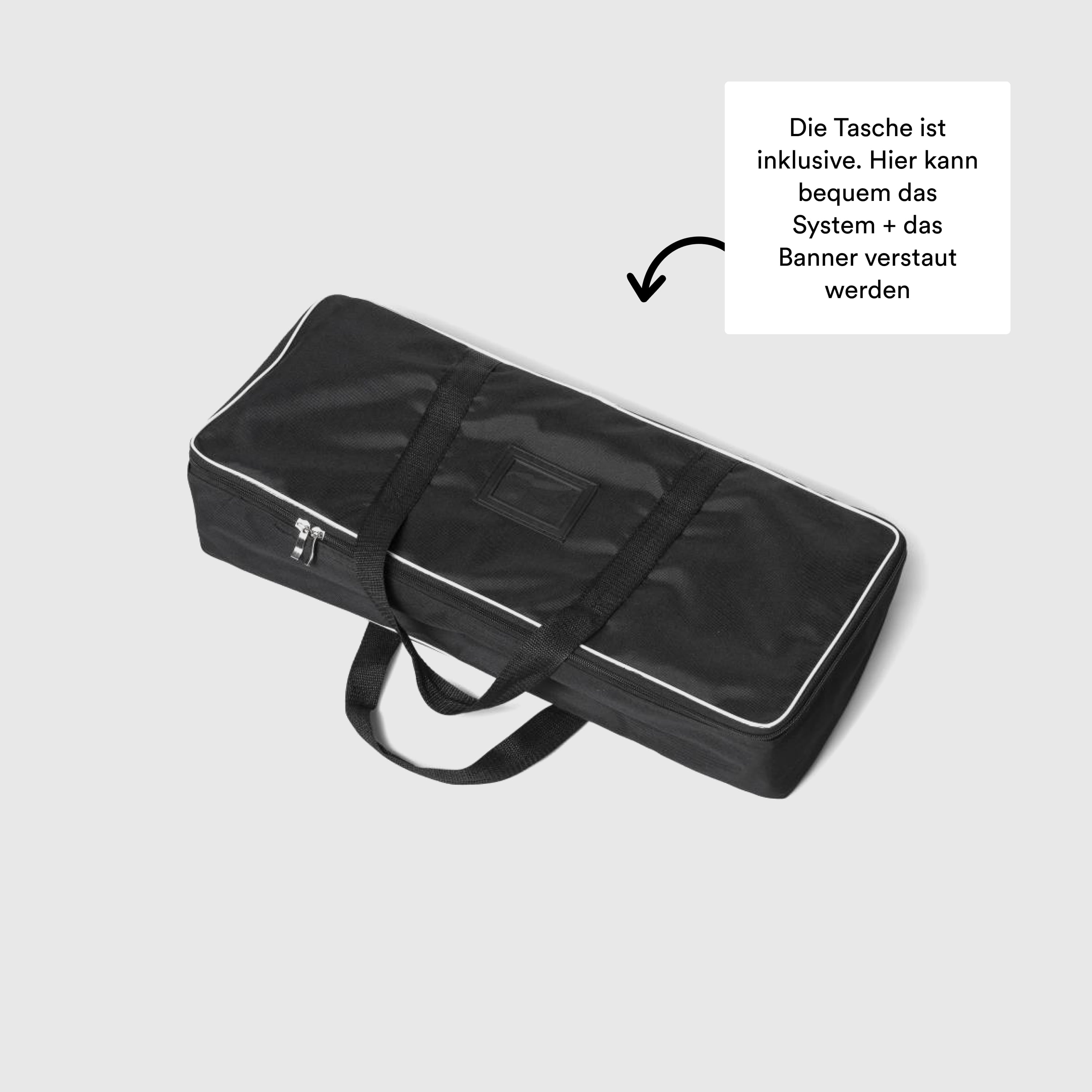 Pressewand Tragetasche inklusive