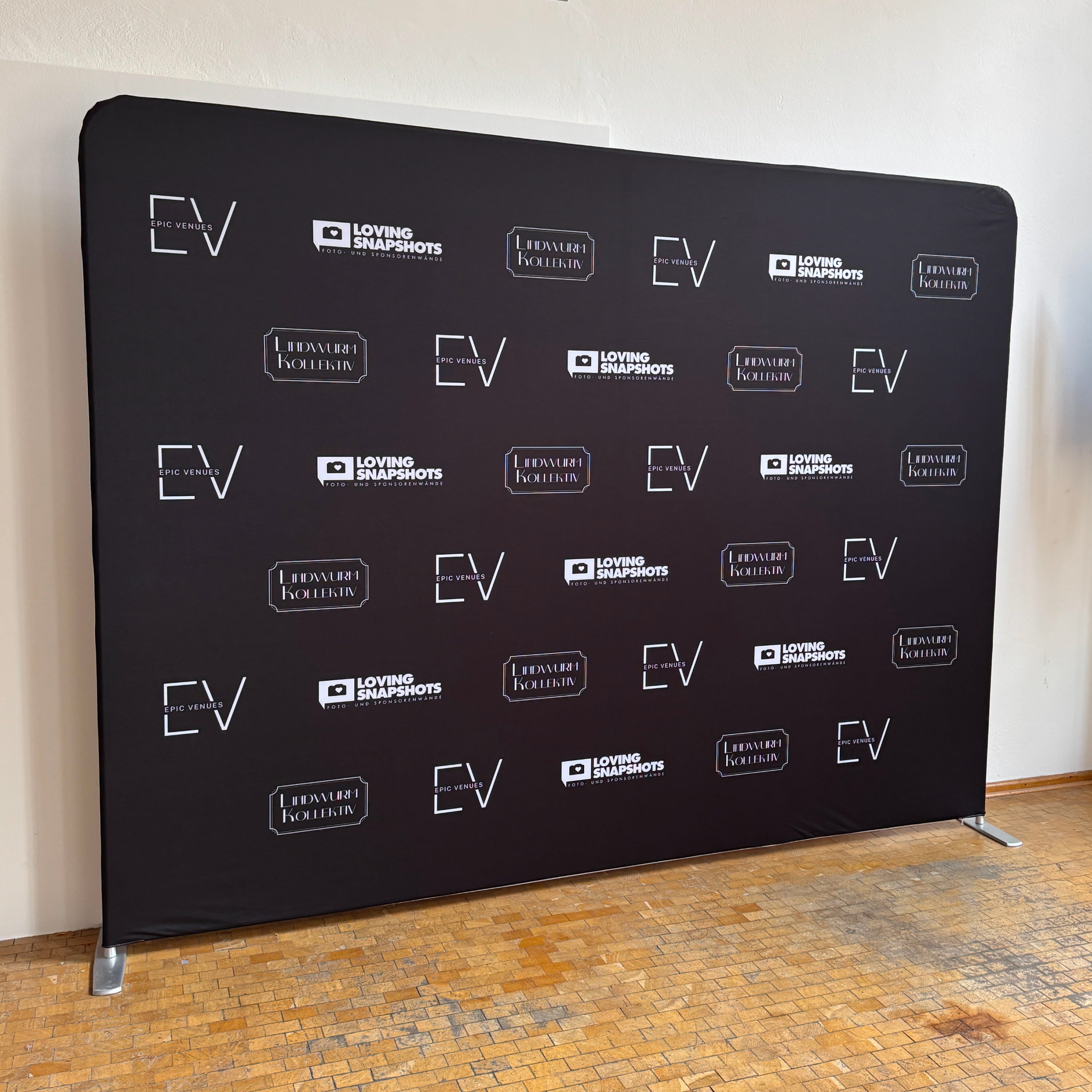 Sponsorenwand Lindwurmkollektiv München