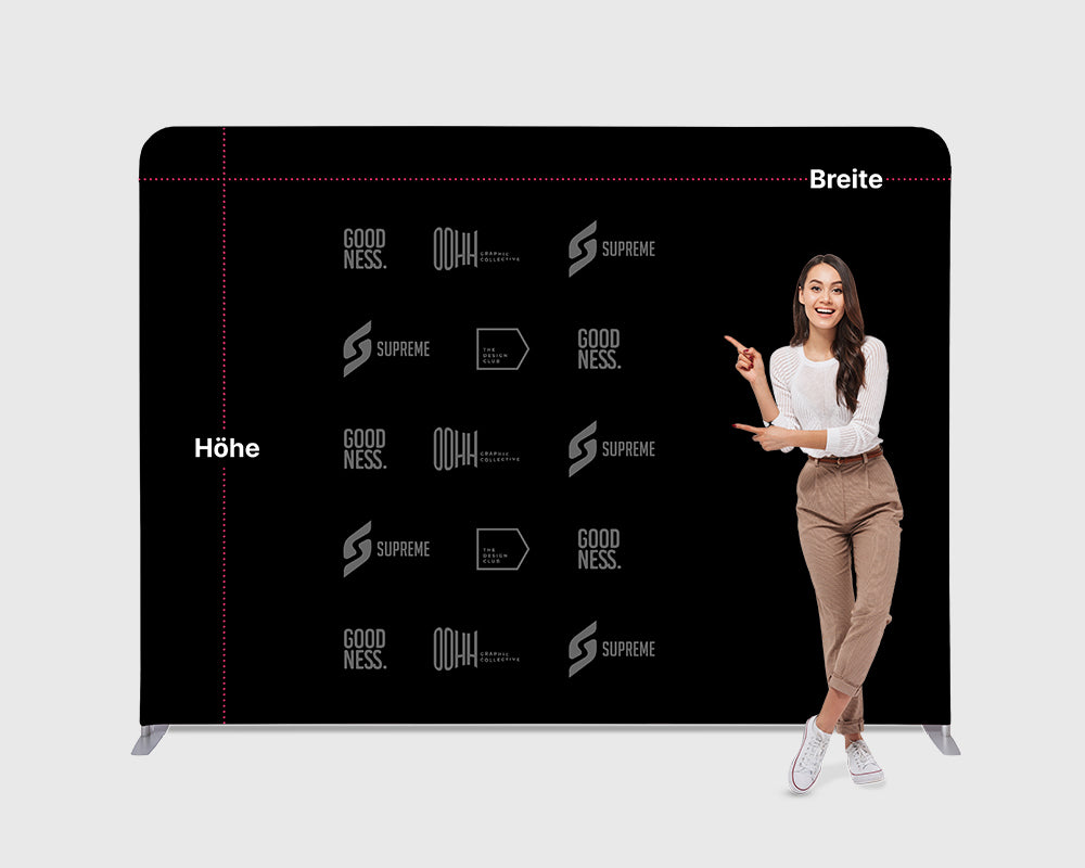 Größe Sponsorenwand Guide