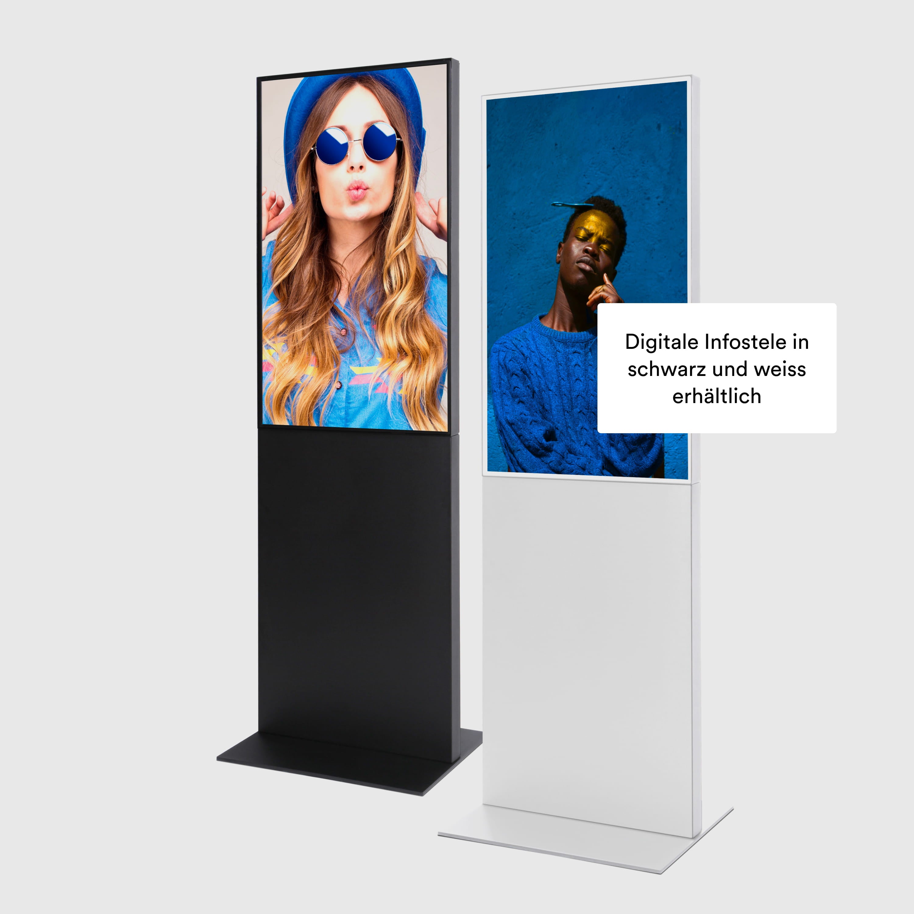 Digitale Infostele mit Samsung-Bildschirm