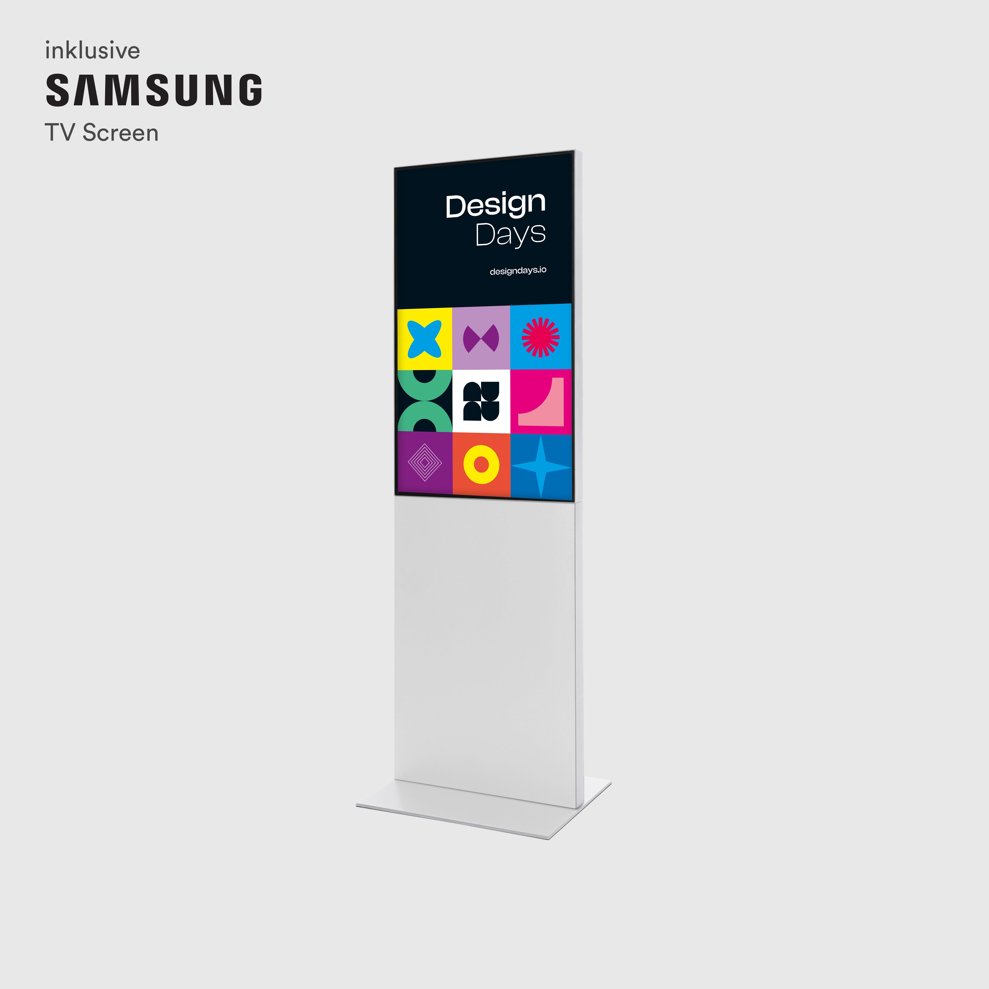 Digitale Infostele mit Samsung-Bildschirm