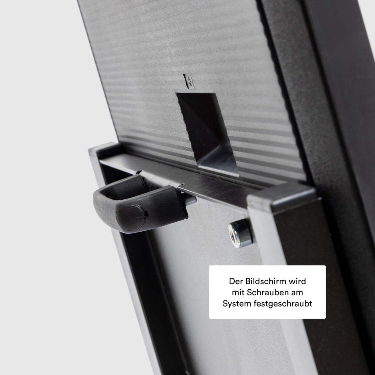 Digitaler Kundenstopper mit Transportgriff
