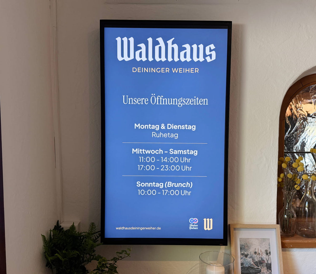 Digitales Display Wand