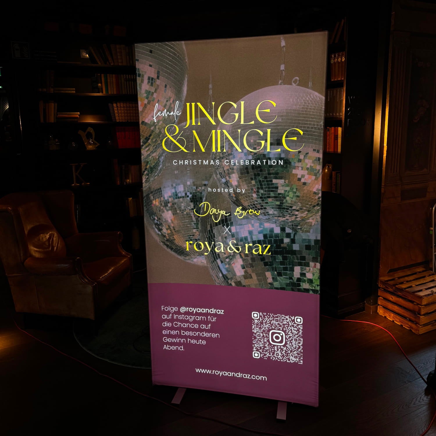 LED Aufsteller Jingle & Mingle München