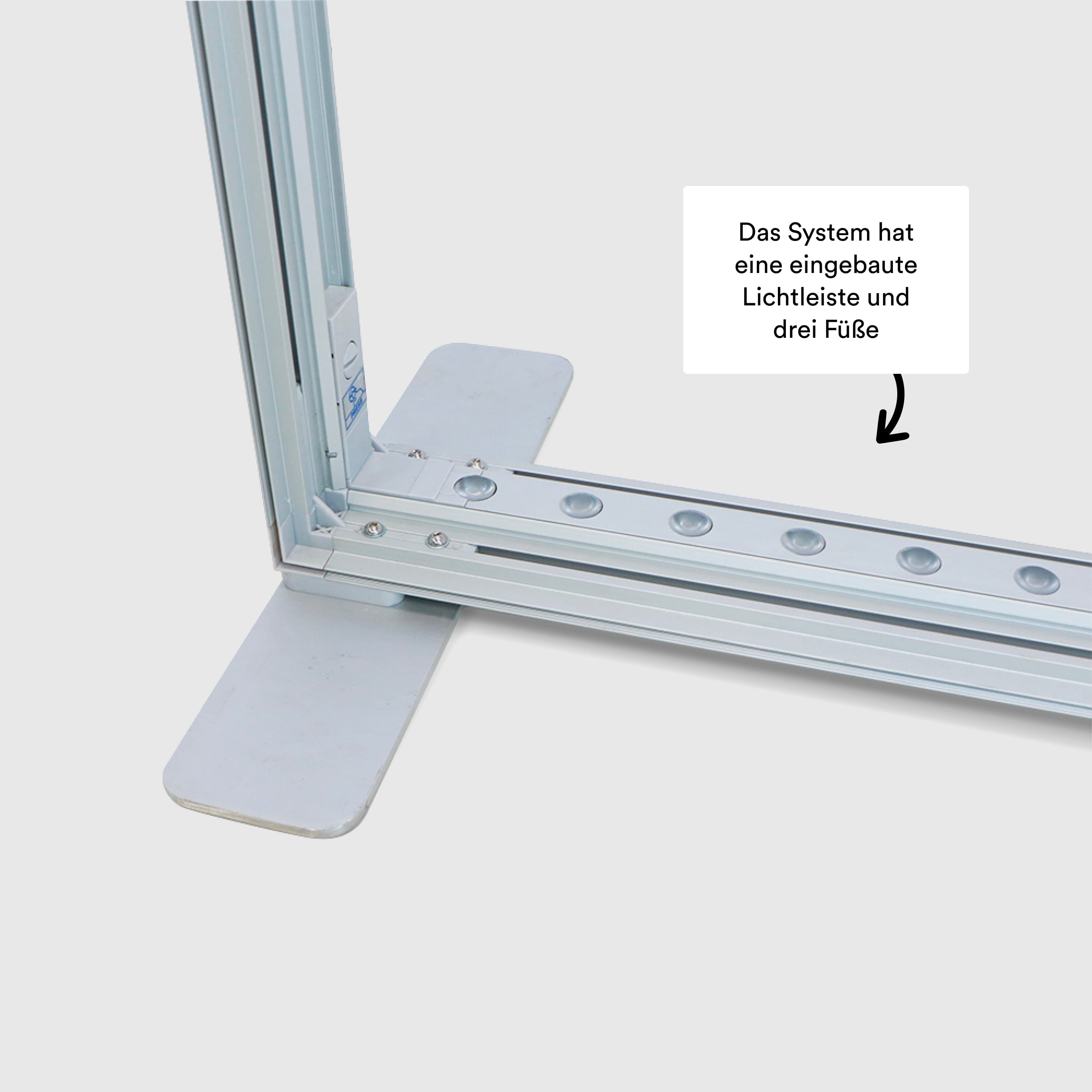 Messewand Lichtleiste