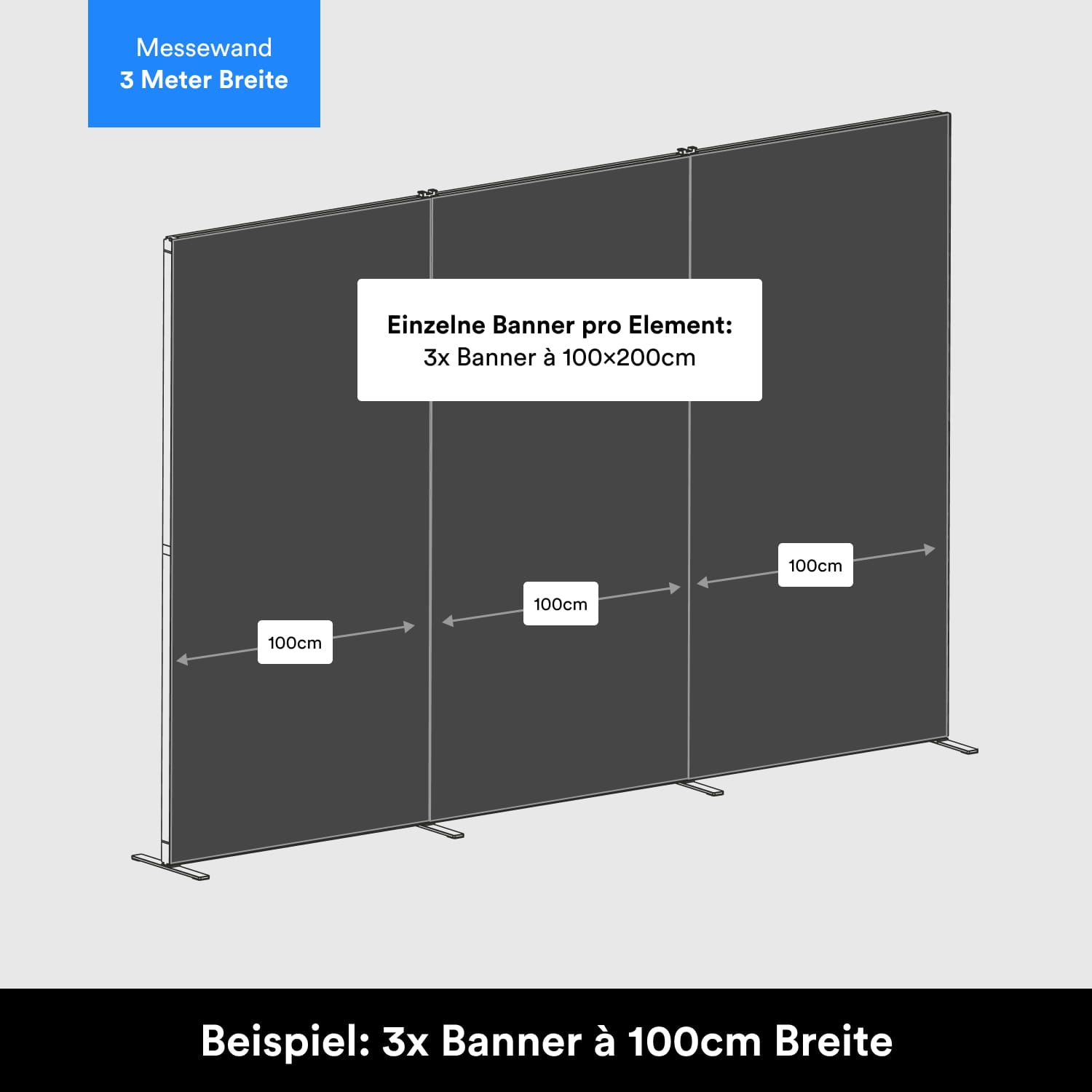 Banner für Messewand Stecksystem Flex