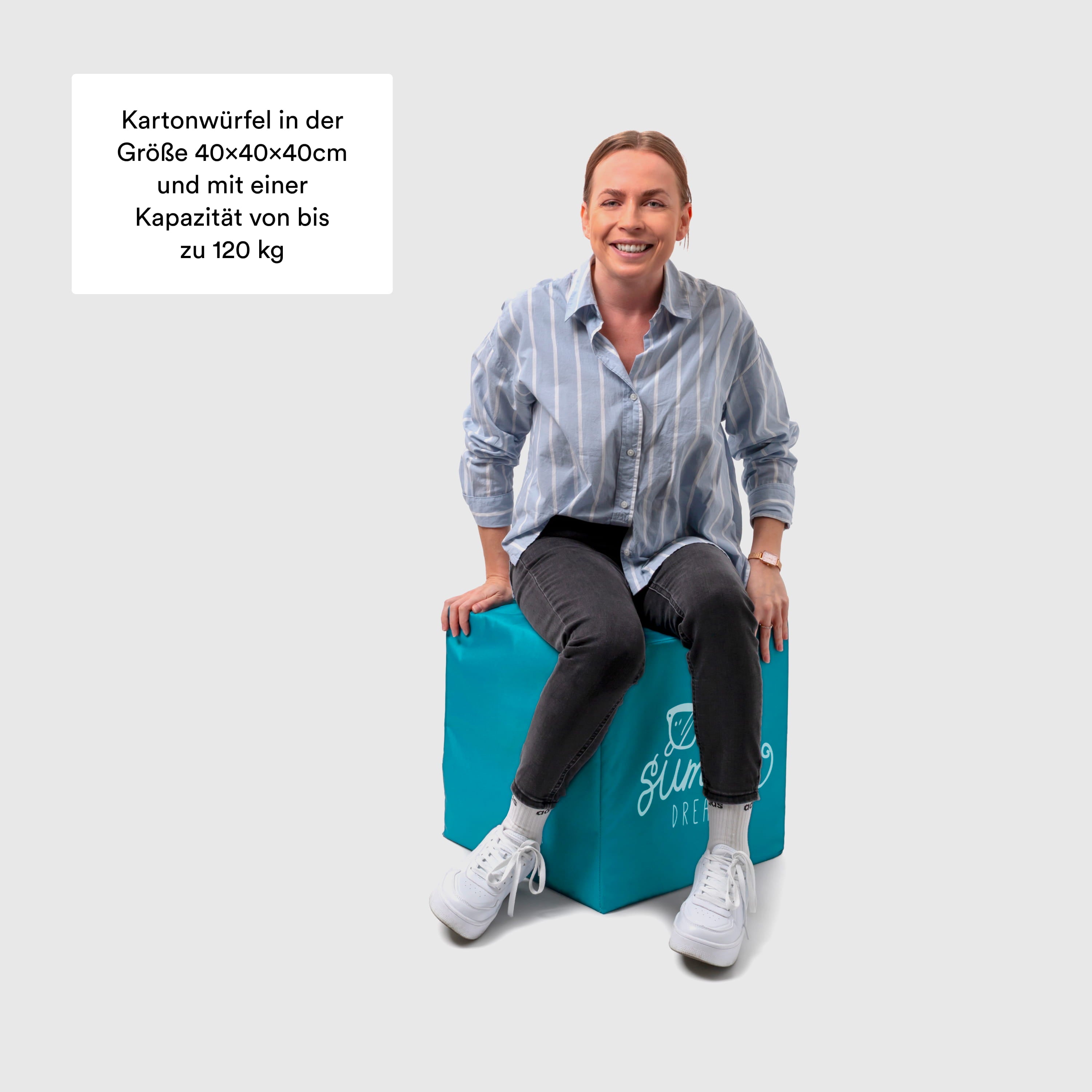 Bedruckter Sitzwürfel