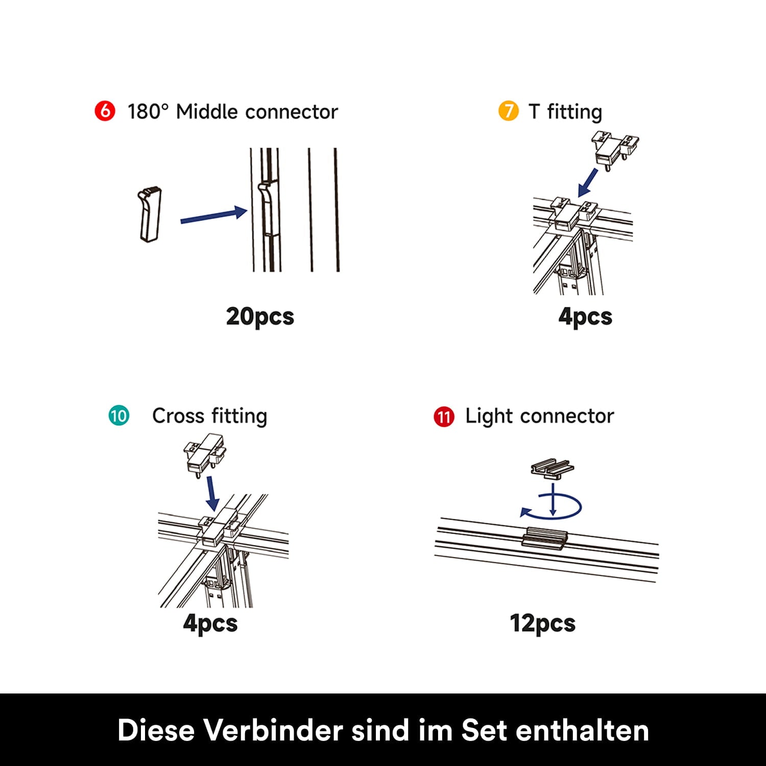 Verbinderset Stecksystem Flex